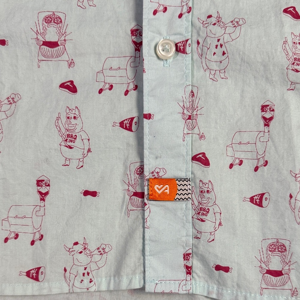 Limited-Edition Traeger x Ambsn Woven Short Sleeve Button-Up Shirt Men’s 5XL NWT - Picture 6 of 11